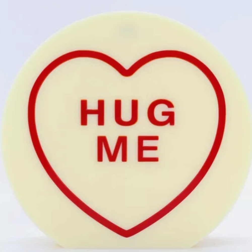 ⭐️NIB Charlotte Olympia Arm Candy Hug Me conversation heart yellow bag⭐️